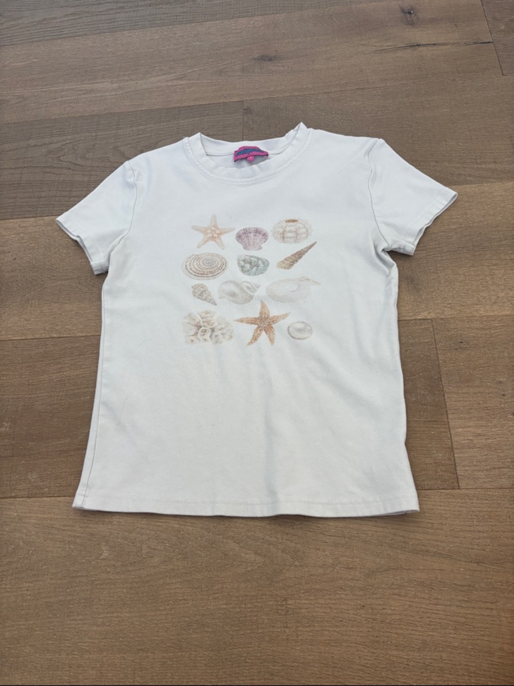 Edikted White Shell Graphic Tee